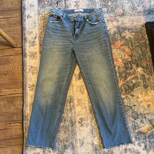 Abercrombie The Ankle Straight Ultra High Rise